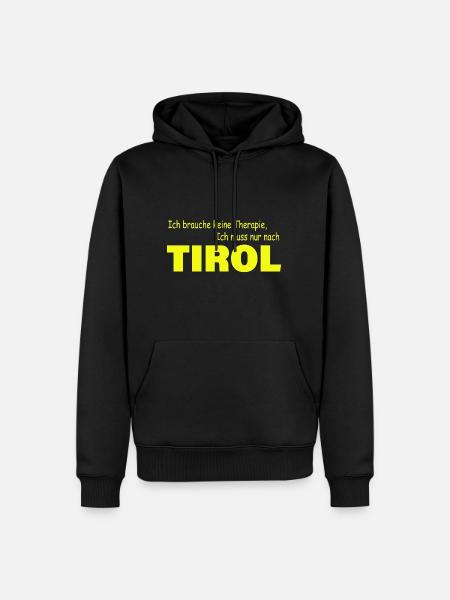 Therapy TYROL - Men’s Premium Organic Hoodie - black