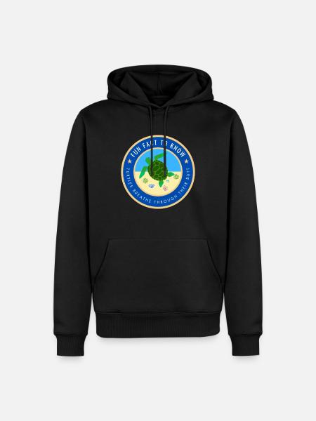 Fun Fact about Turtles - Men’s Premium Organic Hoodie - black