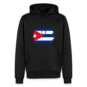 Kuba Flagge Karibik Urlaub Cuba Reise Havanna - Männer Premium Bio Hoodie - Schwarz - Vorne - Nico (187cm)