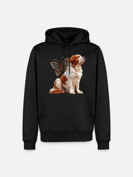 Clumber Spaniel - Men’s Premium Organic Hoodie - black