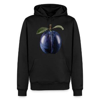 Brombeere Frucht Geschenk - Männer Premium Bio Hoodie - Schwarz - Vorne - Nico (187cm)
