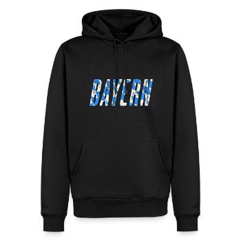 Bayern - Männer Premium Bio Hoodie - Schwarz - Vorne - Nico (187cm)