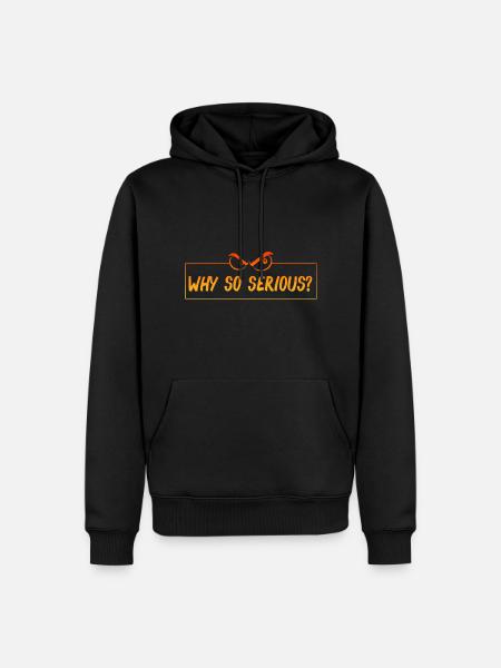 lustiger Spruch, angry eyes - Männer Premium Bio Hoodie - Schwarz