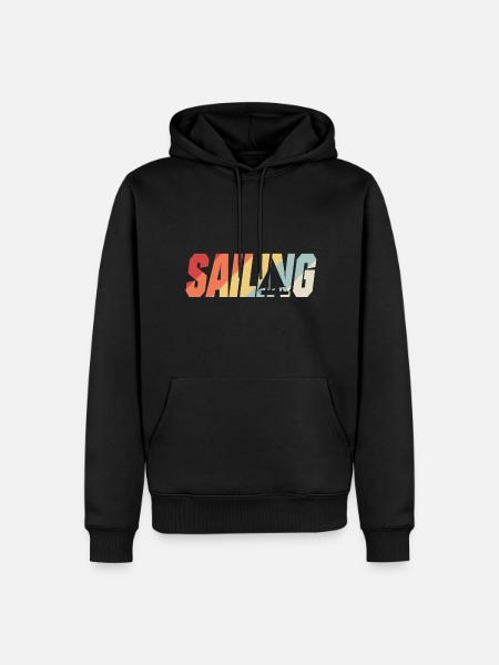 Sailing - Männer Premium Bio Hoodie - Schwarz