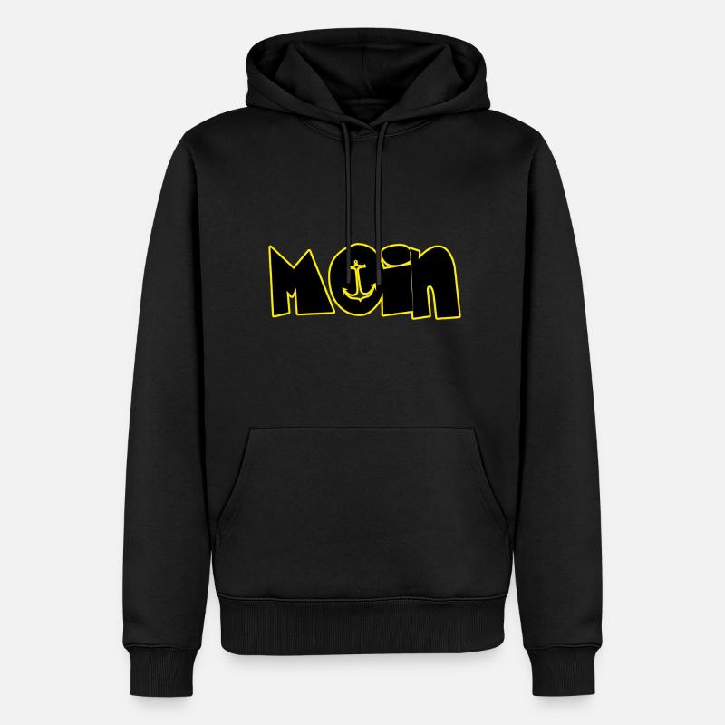 Ja Moin - Männer Premium Bio Hoodie - Schwarz