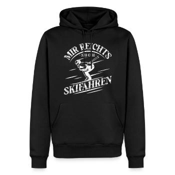 Mir Reichts Ich Geh Skifahren Skifoan Ski - Männer Premium Bio Hoodie - Schwarz - Vorne - Nico (187cm)