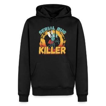 Serial Bug Killer pour un technicien en lutte antiparasitaire - Sweat à capuche Premium bio Homme - noir - Devant - Nico (187cm)