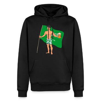 Saudi Arabia Hot Boy - Men’s Premium Organic Hoodie - black - Front - Nico (187cm)