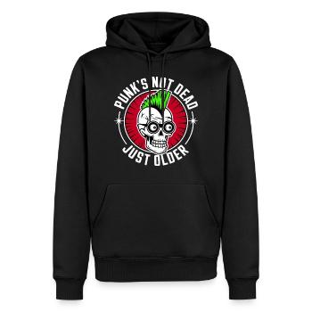 Punk's not dead just older - Men’s Premium Organic Hoodie - black - Front - Nico (187cm)