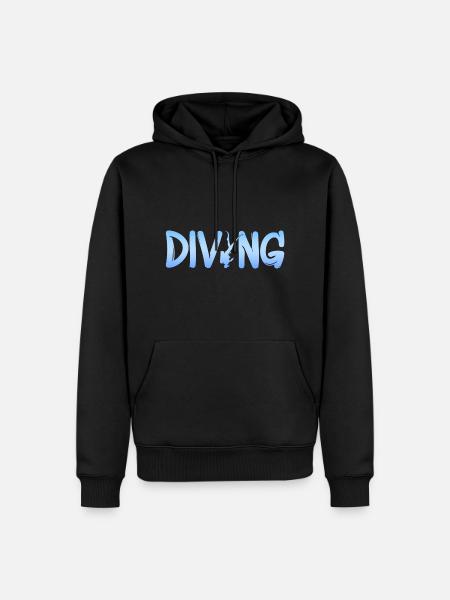 diving - Männer Premium Bio Hoodie - Schwarz