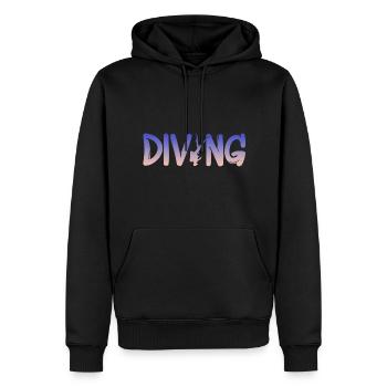 Tauchen Diving - Männer Premium Bio Hoodie - Schwarz - Vorne - Nico (187cm)