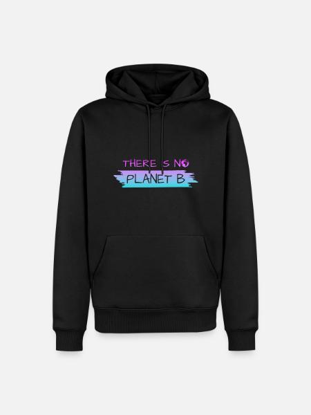 THERE IS NO PLANET B - Männer Premium Bio Hoodie - Schwarz