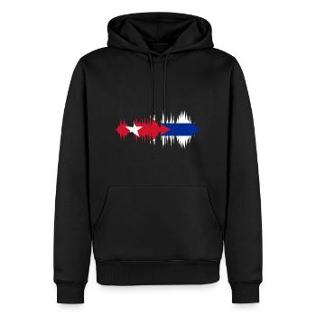 Kuba Flagge Karibik Urlaub Cuba Reise Havanna - Männer Premium Bio Hoodie - Schwarz - Vorne - Nico (187cm)