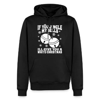 Chemise de Noël drôle - Sweat à capuche Premium bio Homme - noir - Devant - Nico (187cm)