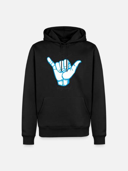 Surfing - Men’s Premium Organic Hoodie - black