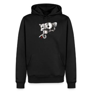 Skizzenhafte Tarsier - Männer Premium Bio Hoodie - Schwarz - Vorne - Nico (187cm)