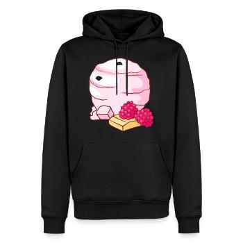Himbeer Eis Speiseeis Eiskrem Eiscreme Kugeleis - Männer Premium Bio Hoodie - Schwarz - Vorne - Nico (187cm)
