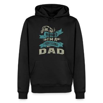 Professioneller Vater - Männer Premium Bio Hoodie - Schwarz - Vorne - Nico (187cm)