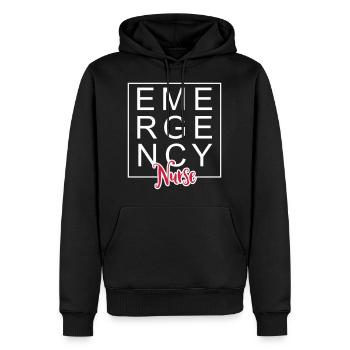 Krankenschwester - Männer Premium Bio Hoodie - Schwarz - Vorne - Nico (187cm)