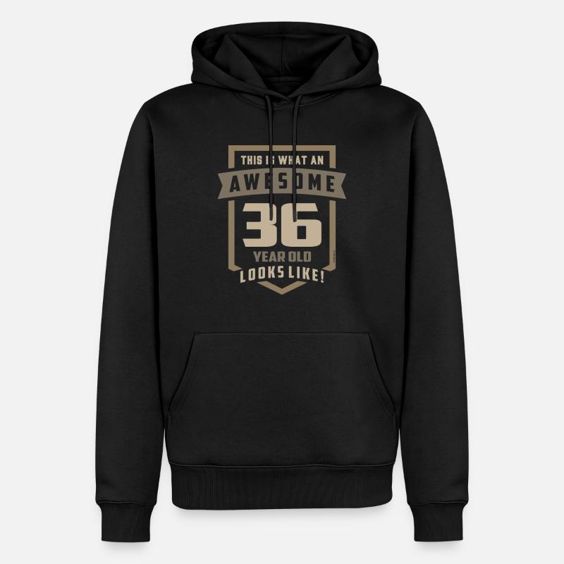 Superbe 36 ans - Sweat à capuche Premium bio Homme - noir
