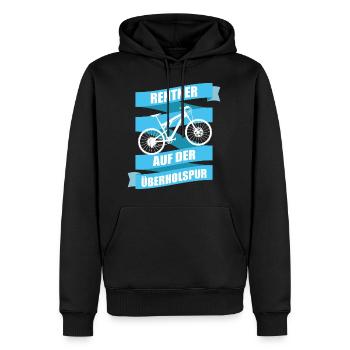 Rentner Sport Geschenk - Männer Premium Bio Hoodie - Schwarz - Vorne - Nico (187cm)