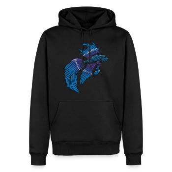 Betta Splendens Kampffisch Labyrinthfisch Geschenk - Männer Premium Bio Hoodie - Schwarz - Vorne - Nico (187cm)