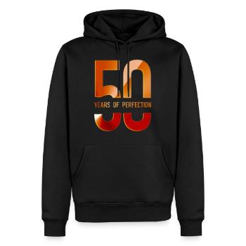 50 Years Of Perfection - 50 jahre Perfektion - Männer Premium Bio Hoodie - Schwarz - Vorne - Nico (187cm)