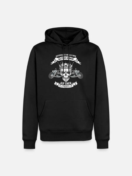 ALTER TRIKE KÖNIG - Männer Premium Bio Hoodie - Schwarz