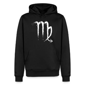 Skorpion Sternzeichen Scorpio Design Symbol Weiß - Sweat à capuche Premium bio Homme - noir - Devant - Nico (187cm)