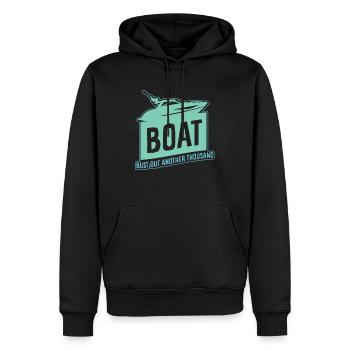 Sportboot Yacht Motorboot Segelboot Geschenk - Männer Premium Bio Hoodie - Schwarz - Vorne - Nico (187cm)