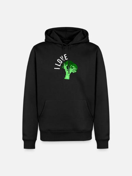 broccoli - Men’s Premium Organic Hoodie - black