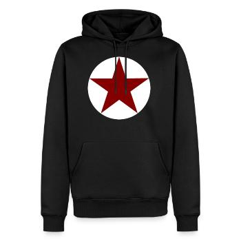Revolution, Kuba, Che, AnTiFa, Widerstand - Männer Premium Bio Hoodie - Schwarz - Vorne - Nico (187cm)
