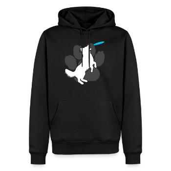 Dog Collie Dressage École De Chien - Sweat à capuche Premium bio Homme - noir - Devant - Nico (187cm)