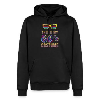Ceci est mon costume des années 80 - costume des années 80, 80, 80 - Sweat à capuche Premium bio Homme - noir - Devant - Nico (187cm)