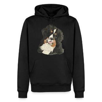 Berner Sennenhund - Männer Premium Bio Hoodie - Schwarz - Vorne - Nico (187cm)