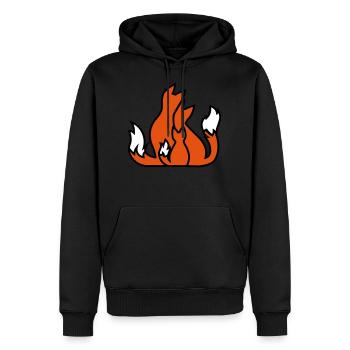 Fox family fox family gift idea gift idea - Men’s Premium Organic Hoodie - black - Front - Nico (187cm)