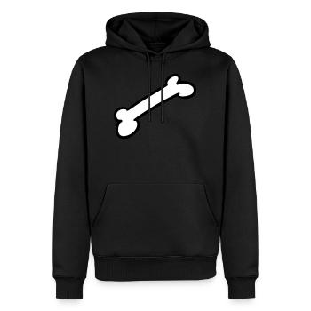 Os chien idée cadeau Amour de chien - Sweat à capuche Premium bio Homme - noir - Devant - Nico (187cm)
