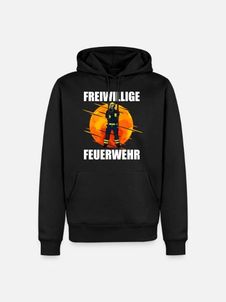 Freiwillige Feuerwehr - Männer Premium Bio Hoodie - Schwarz