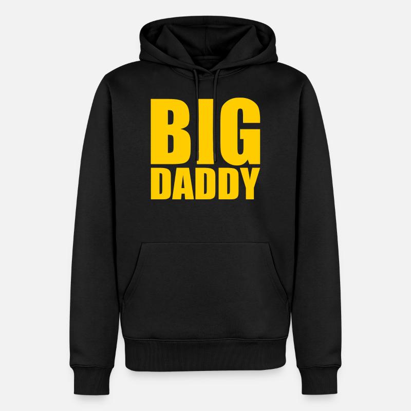 BIG DADDY - Männer Premium Bio Hoodie - Schwarz