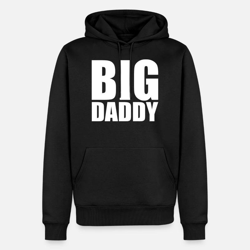 Big daddy - Männer Premium Bio Hoodie - Schwarz
