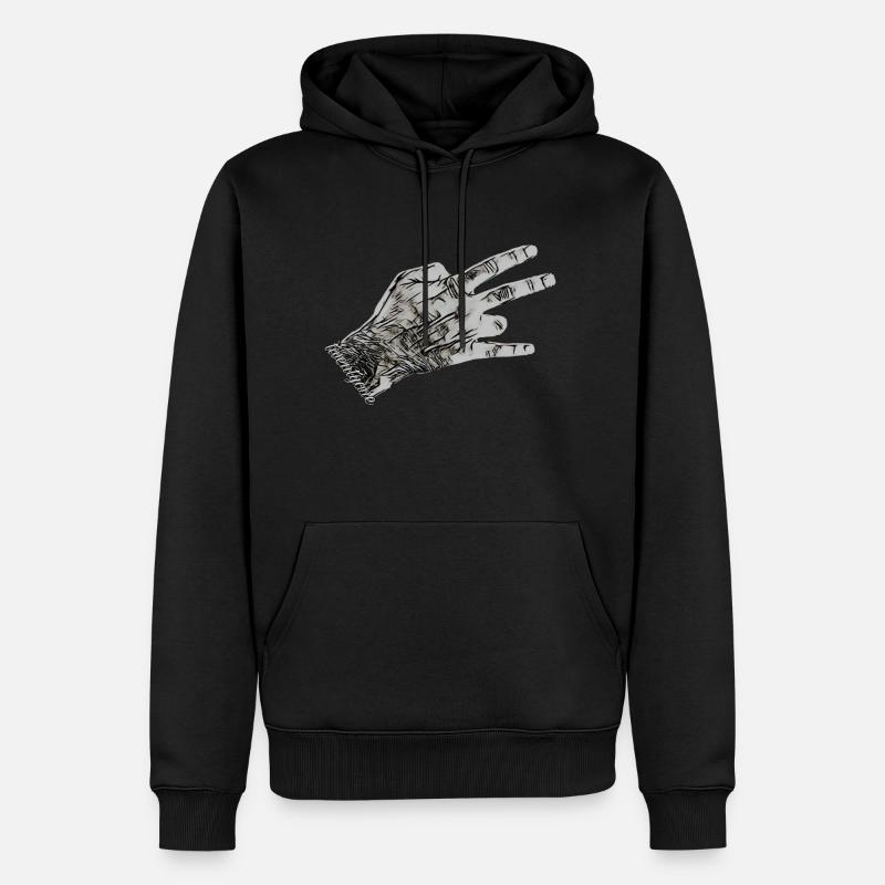 Twentyone Logo - Männer Premium Bio Hoodie - Schwarz