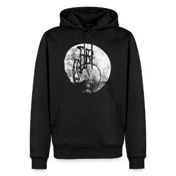 Kreis - Radfahren - (2) - Männer Premium Bio Hoodie - Schwarz - Vorne - Nico (187cm)