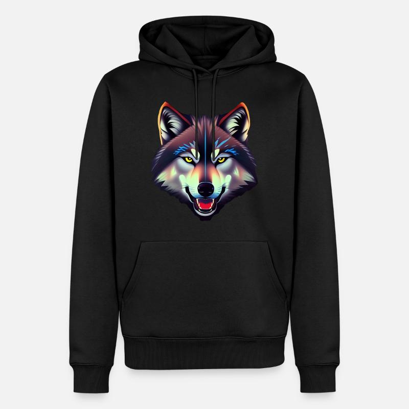 Wolf - Männer Premium Bio Hoodie - undefined