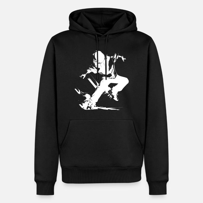 Breakdance Junge - Männer Premium Bio Hoodie - Schwarz