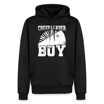 Cheerleader Boy - Men’s Premium Organic Hoodie - black - Front - Nico (187cm)