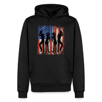 Linedance Country Western Tanzen Countrymusik - Männer Premium Bio Hoodie - Schwarz - Vorne - Nico (187cm)