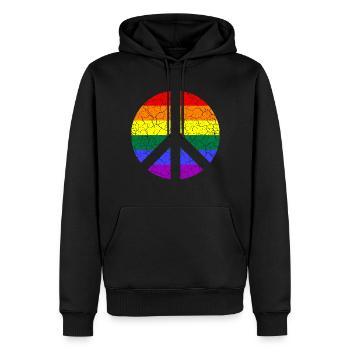 LGBTQ Love Pride CSD - Männer Premium Bio Hoodie - Schwarz - Vorne - Nico (187cm)