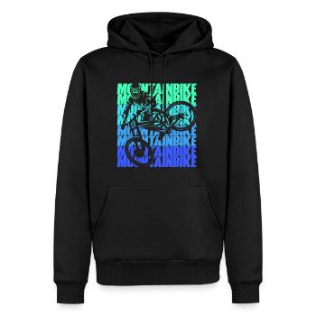 VTT Dirtbike Garçons VTT - Sweat à capuche Premium bio Homme - noir - Devant - Nico (187cm)