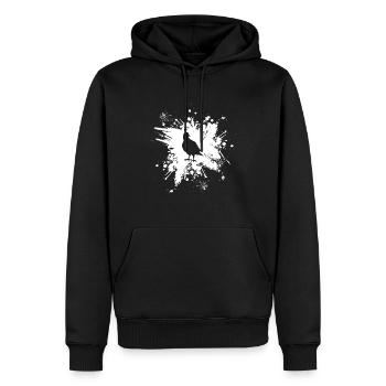 Colombophiles Colombophiles Pigeons voyageurs Oiseaux Élevage de pigeons - Sweat à capuche Premium bio Homme - noir - Devant - Nico (187cm)
