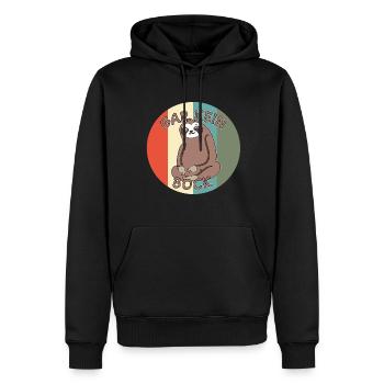 Gar Kein Bock Retro Fun - Männer Premium Bio Hoodie - Schwarz - Vorne - Nico (187cm)